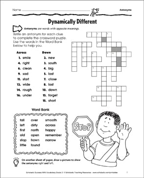 crosswords for grade 2