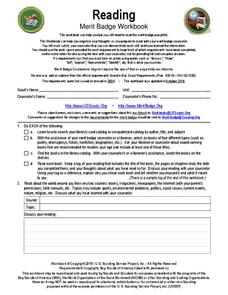 cub scout merit badge worksheet