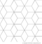 Cube coloring page
