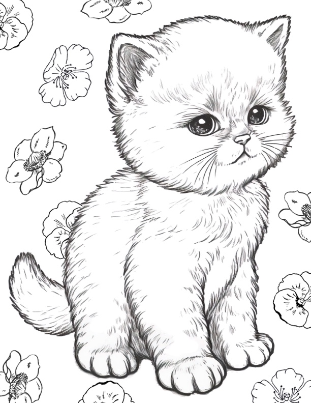 10 Cute Coloring Pages! - The Graphics Fairy