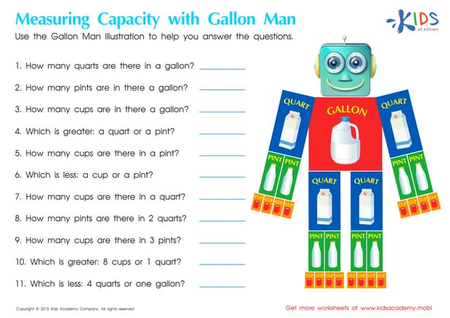 Measurement for kids - free printable worksheets | PPT