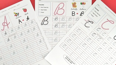 cursive capital letter worksheet