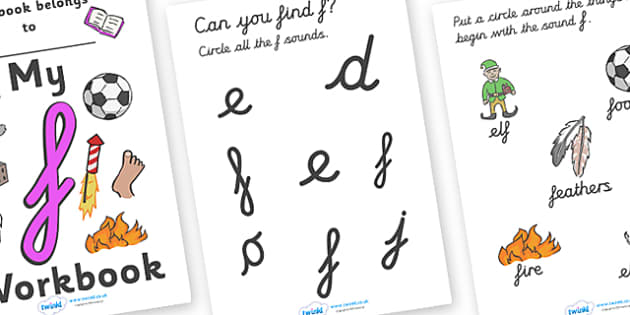 cursive f worksheet