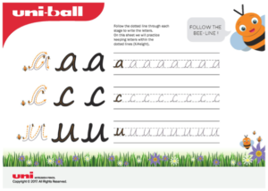 Free Handwriting Worksheets &  Practice Sheets For Children - Uniball