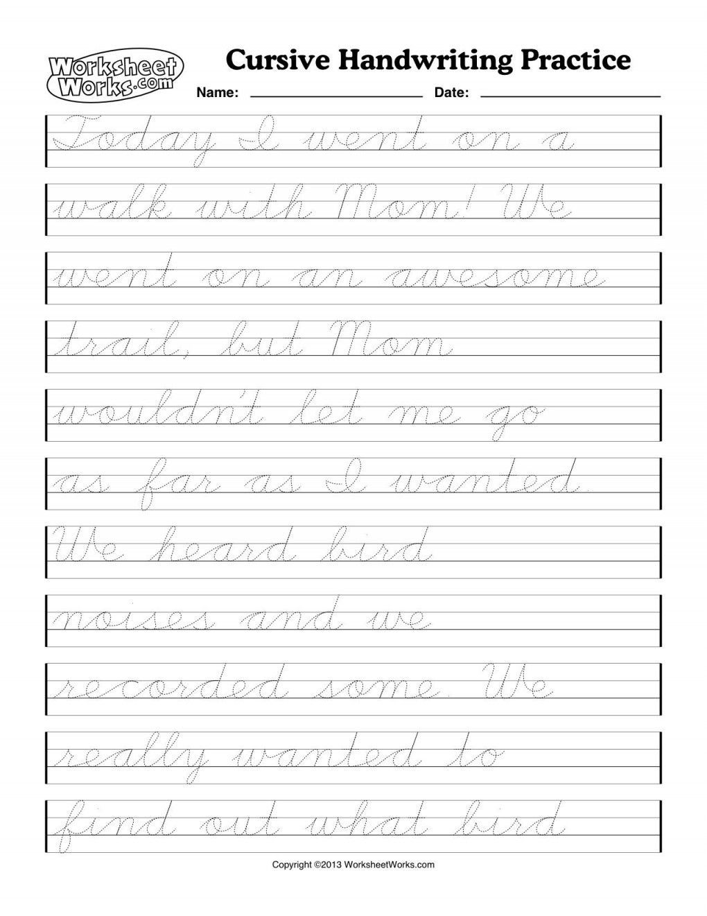 cursive handwriting worksheets ks2 printable