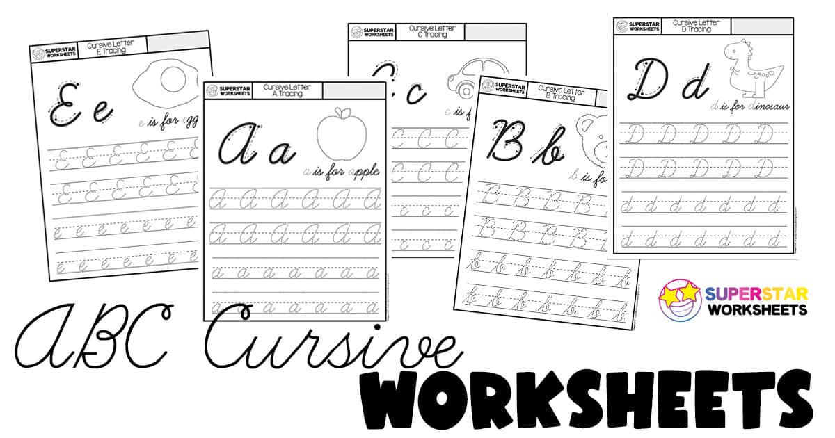 cursive printables worksheet