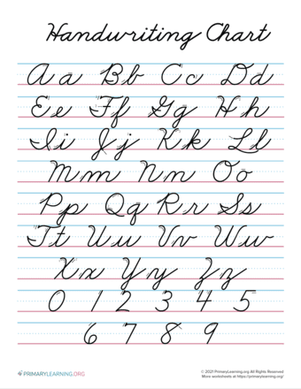 Cursive Worksheets &  Printables  