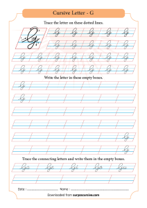 cursive s worksheet