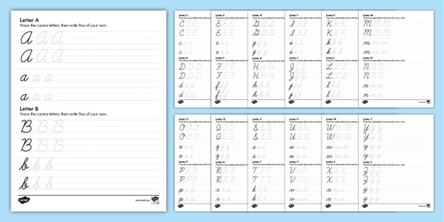 Cursive Handwriting Worksheets | Cursive Letters Worksheet