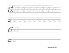 Free Printable Cursive Handwriting Worksheets