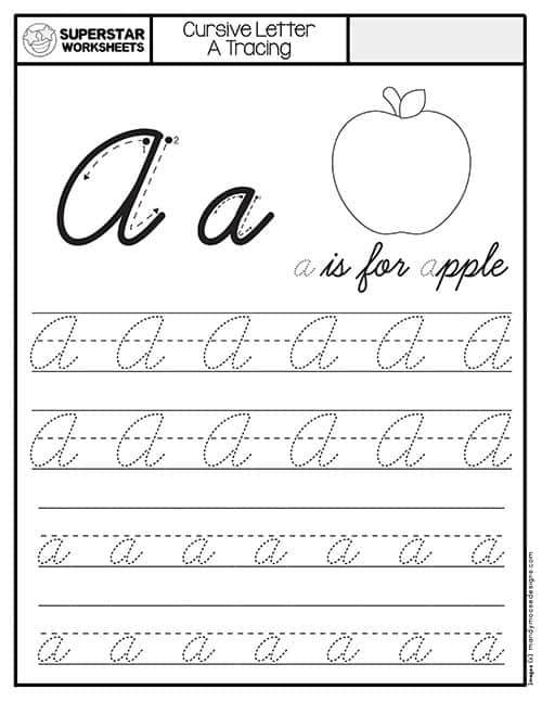 Cursive Tracing Worksheets -Worksheets Library