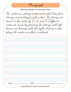 CreatePrintables - Cursive Name Tracing Worksheet