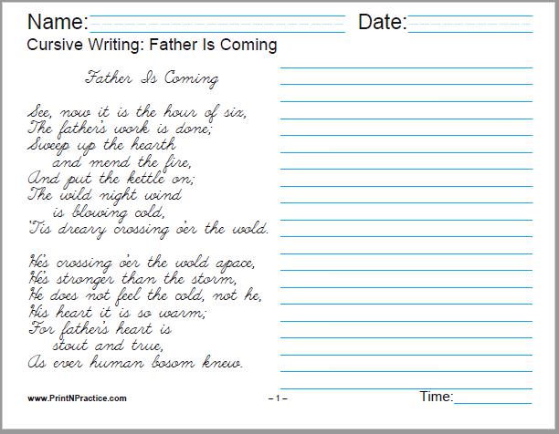 50+ Cursive Writing Worksheets ⭐ Alphabet Letters, Sentences ...
