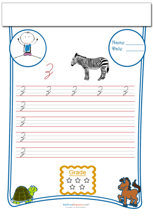 cursive z worksheet