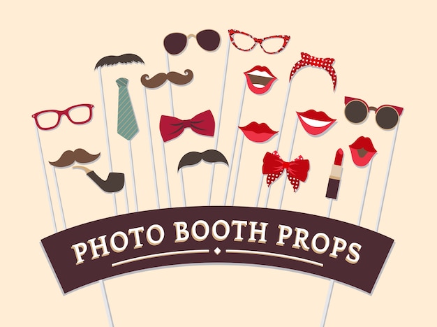 Photobooth Props Vectors &  Illustrations for Free Download
