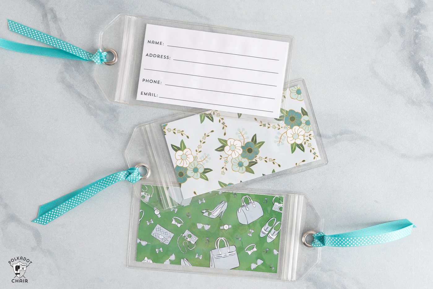 Free Printable Luggage Tags - The Polka Dot Chair