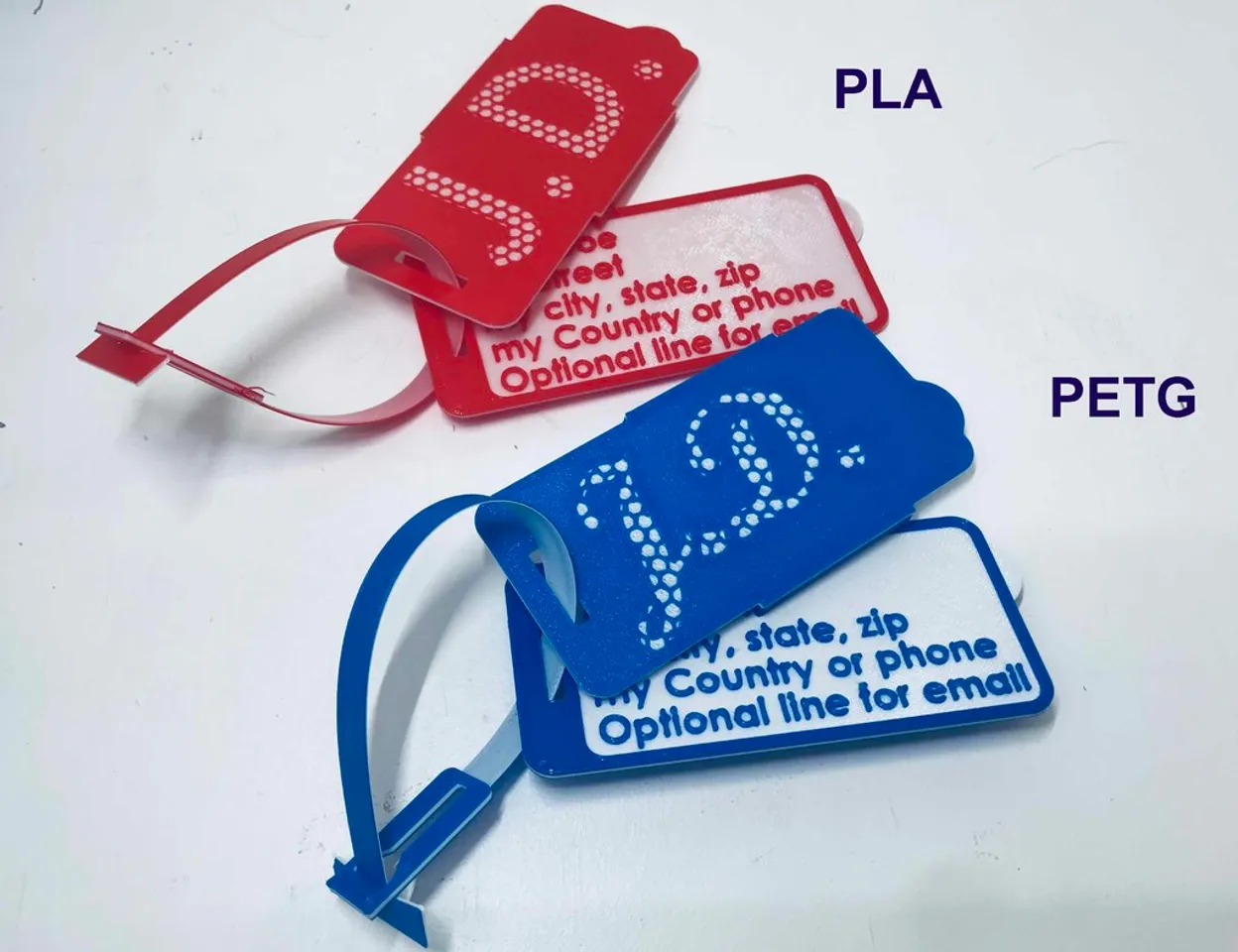 Remix Customizable Luggage Tag von AlwaysTinkering | Kostenloses ...