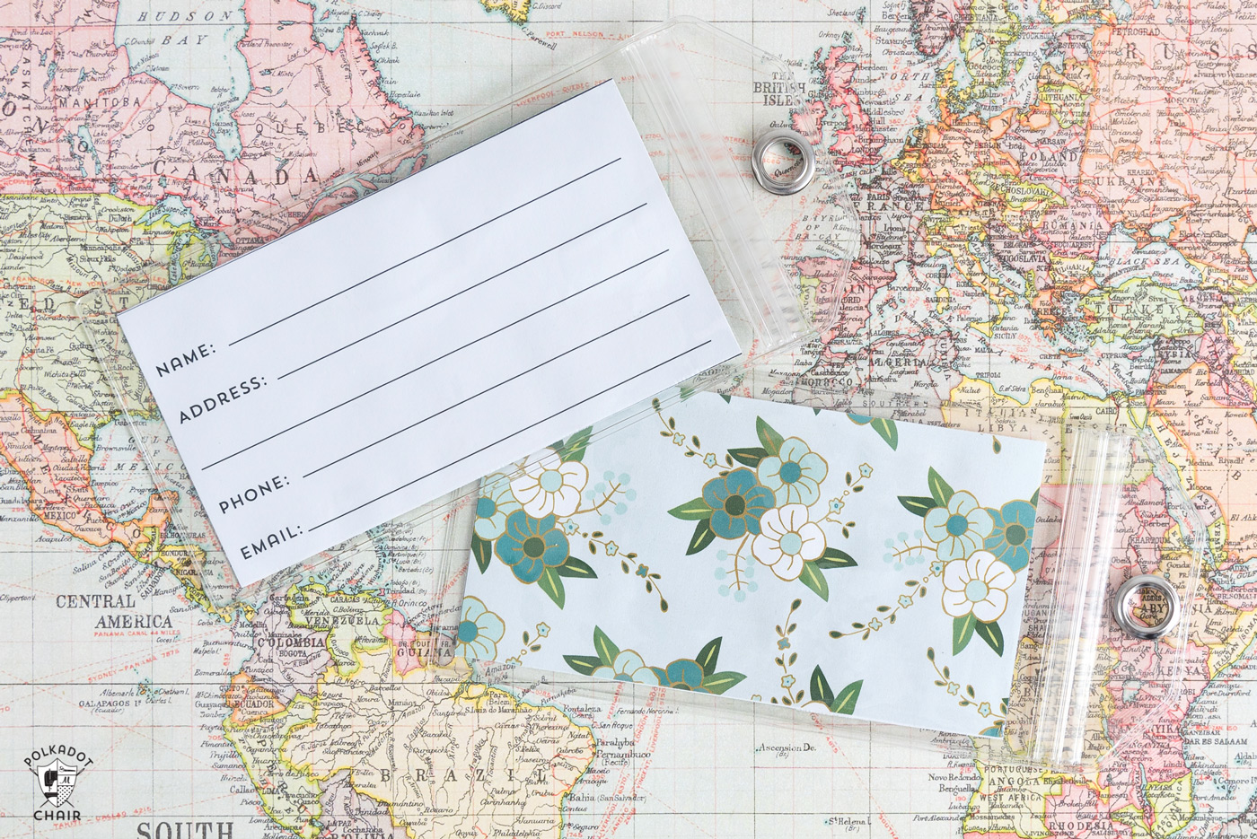 Free Printable Luggage Tags - The Polka Dot Chair