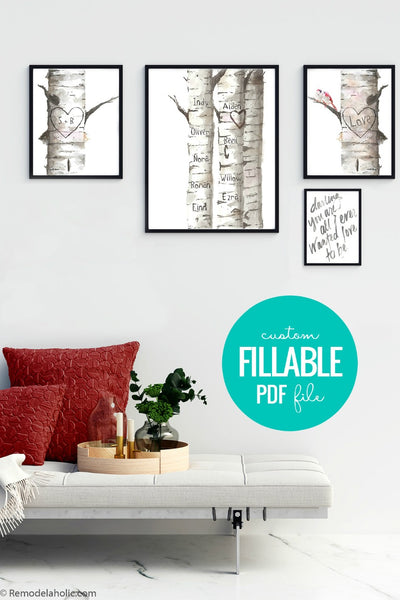 Personalized Family Art Printable MEGA BUNDLE - save 65 ...