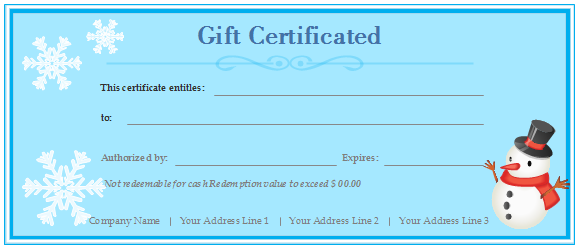 Free Gift Certificate Templates - Customizable and Printable - Edraw