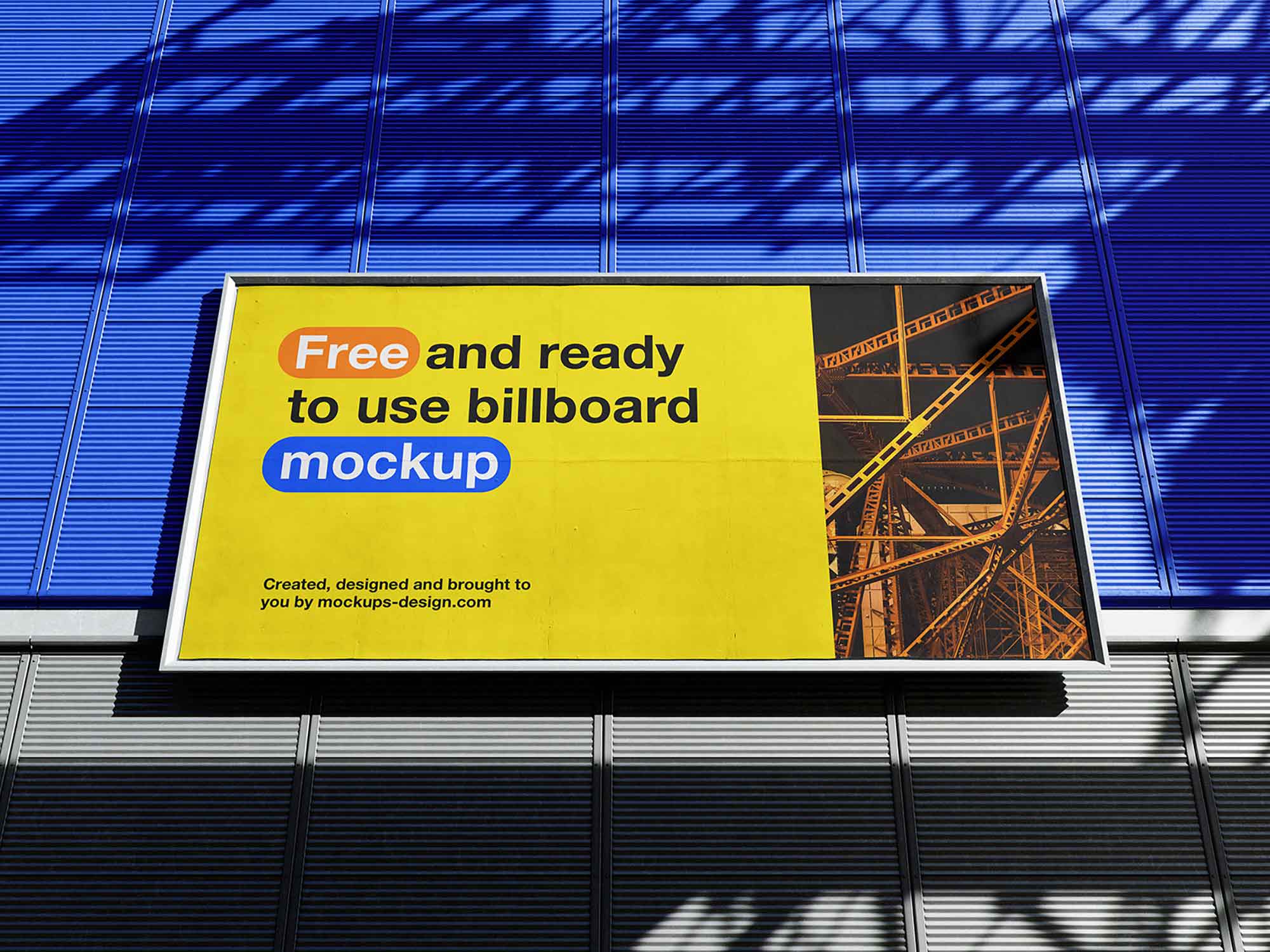 Free Customizable Billboard Mockup