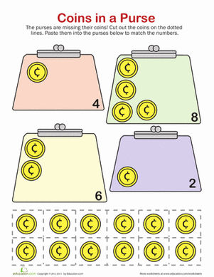 Cut and Paste Addition | Worksheet 