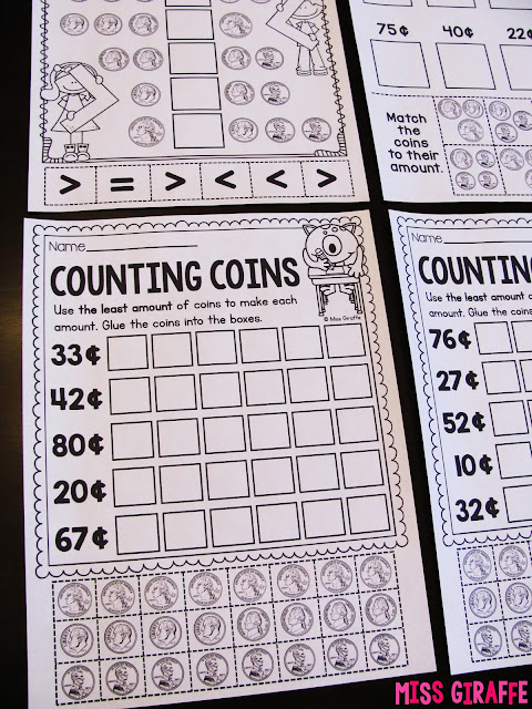 cut and paste money worksheet