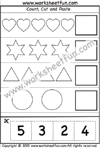 Cut and Paste - 1 Worksheet / FREE Printable Worksheets - Worksheetfun