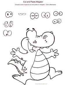 cut and paste worksheet for 1st grade