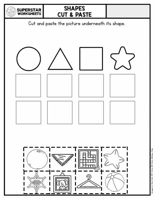 Cut and Paste Worksheets -Worksheets Library