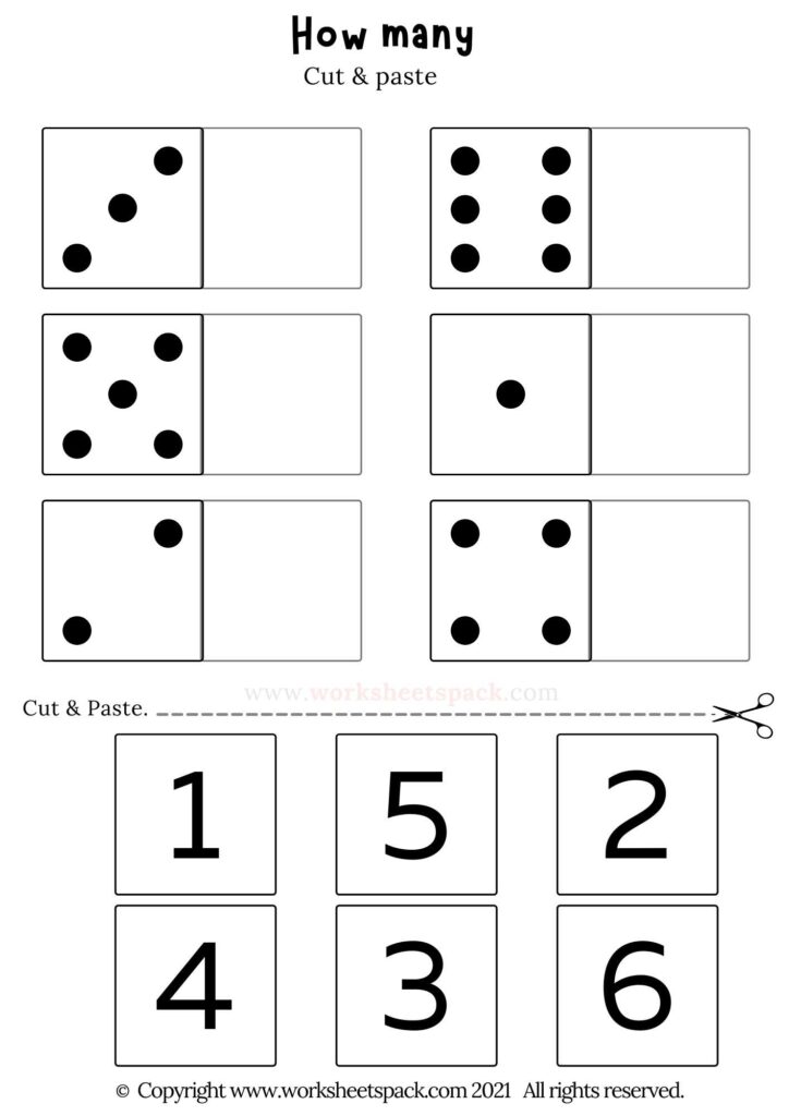 cut and paste worksheet for kindergarten free