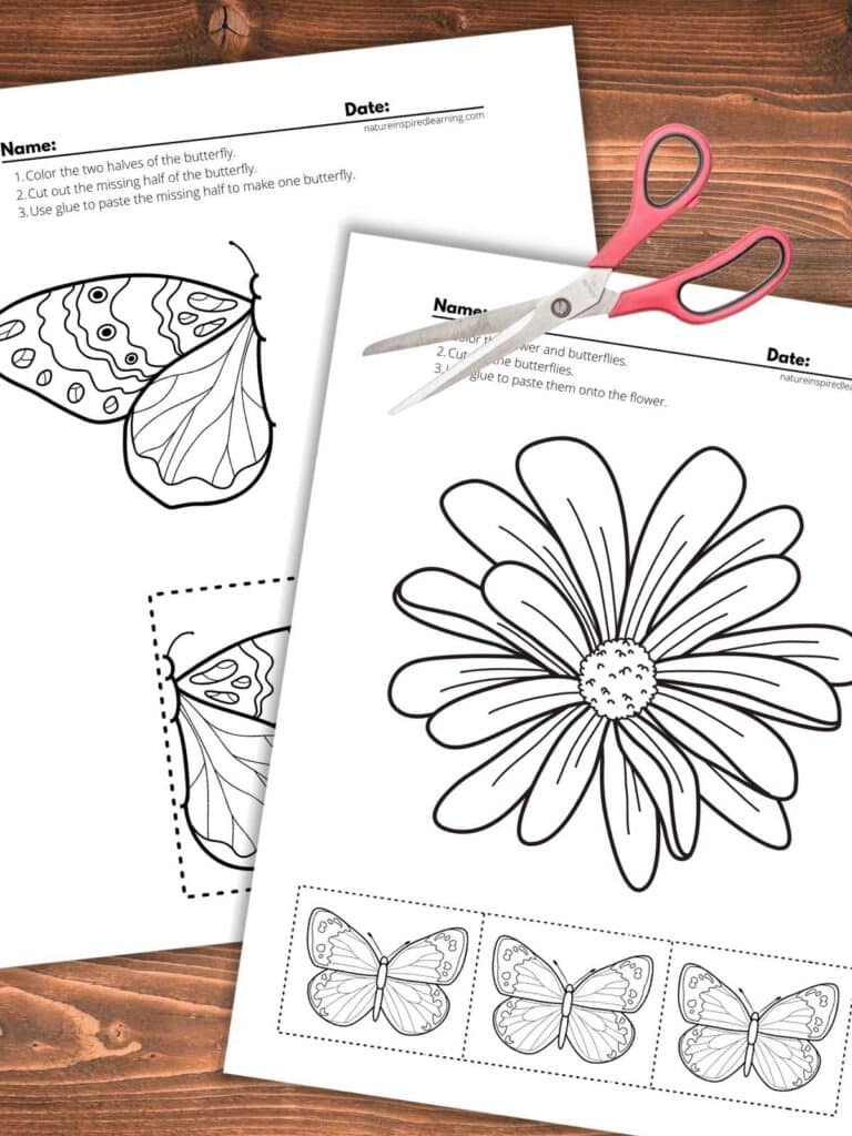 cut and paste worksheet for kindergarten free