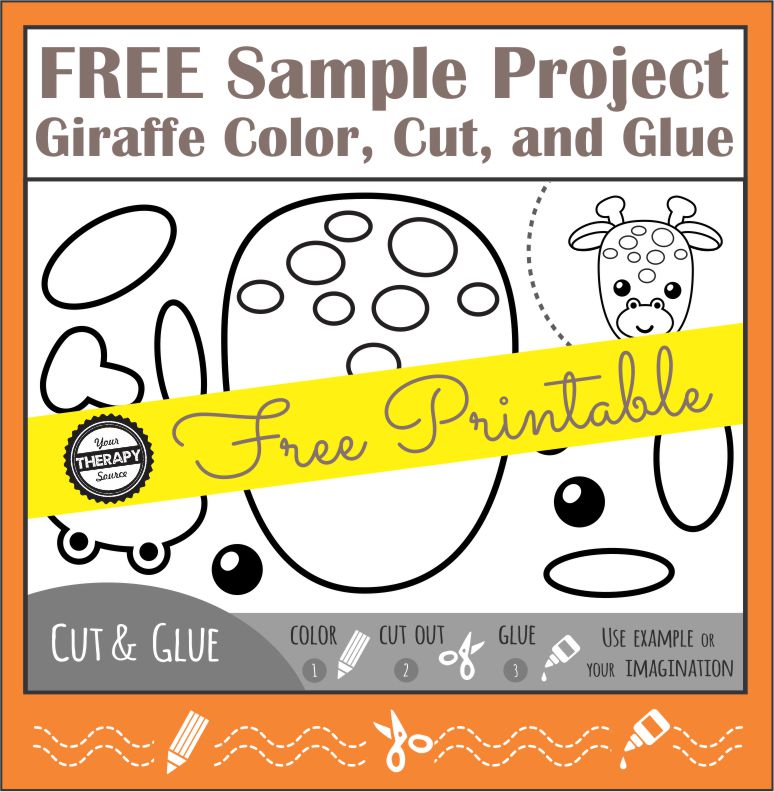 Cut and Paste Worksheets - FREEBIES - Your Therapy Source