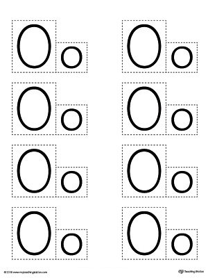 cut out letter o worksheet