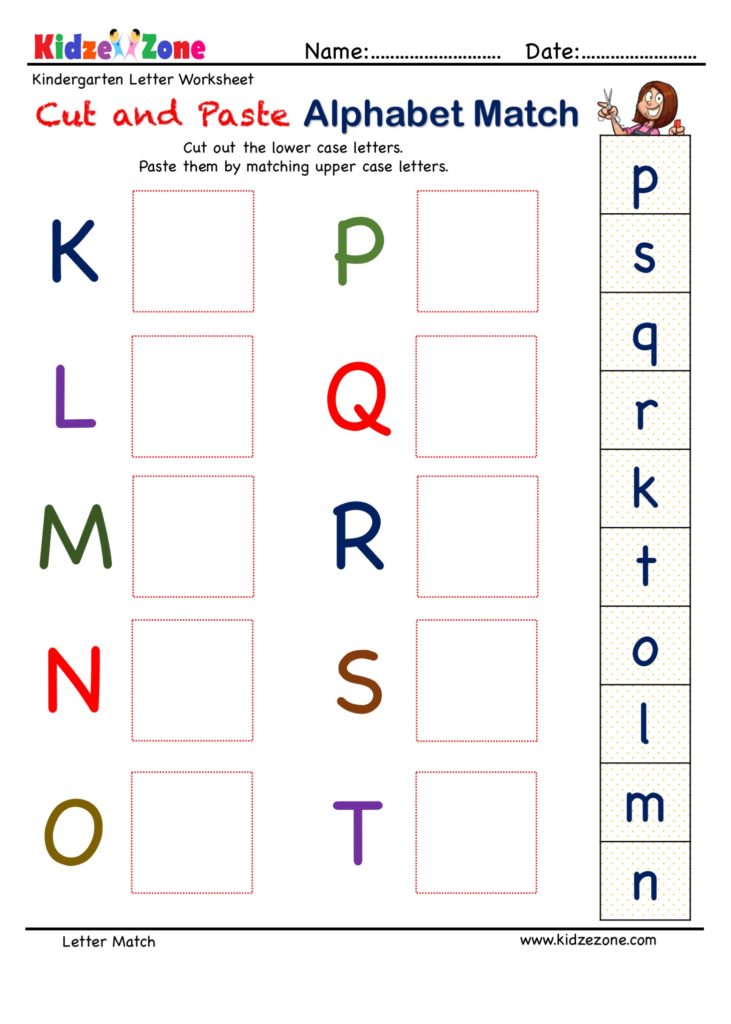 cut out letter o worksheet