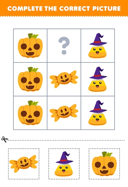 cute halloween worksheet