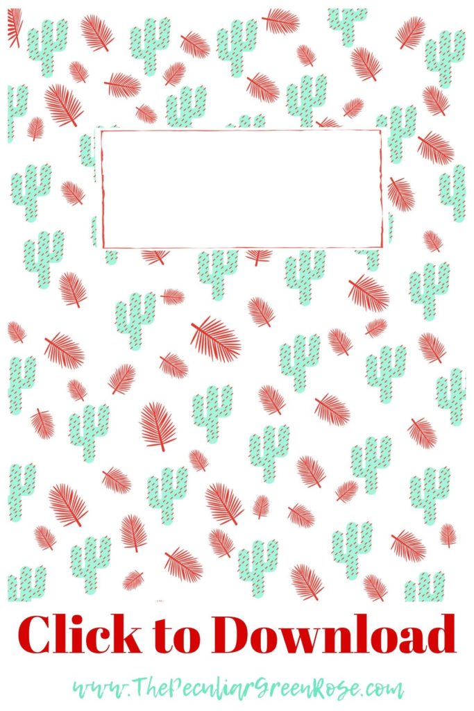41 Free Printable Binder Covers - The Peculiar Green Rose