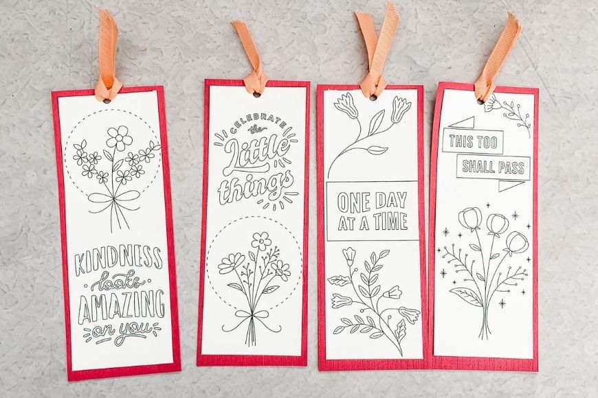 Printable Quote Bookmarks to Colour - Free Download
