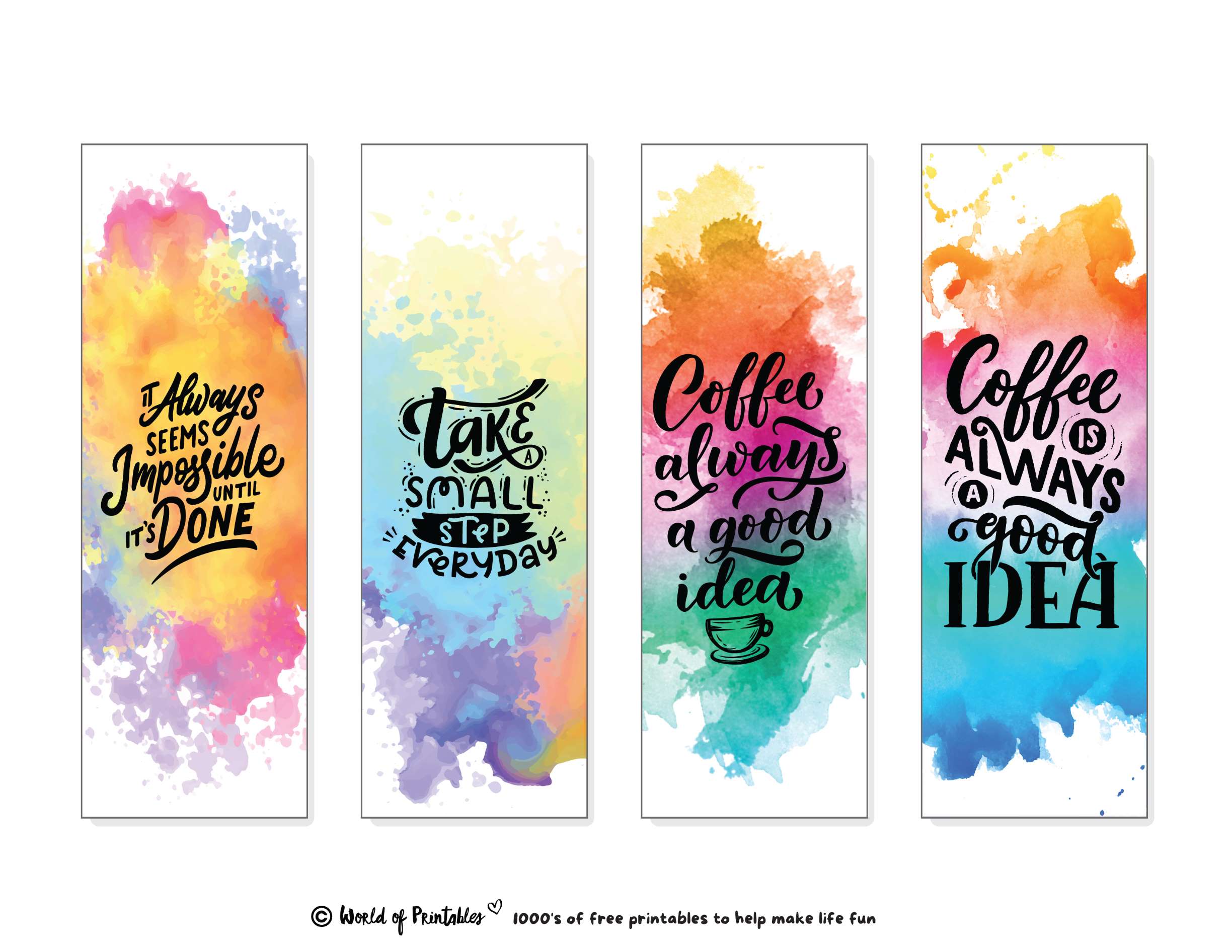 cute printable bookmarks with quotes