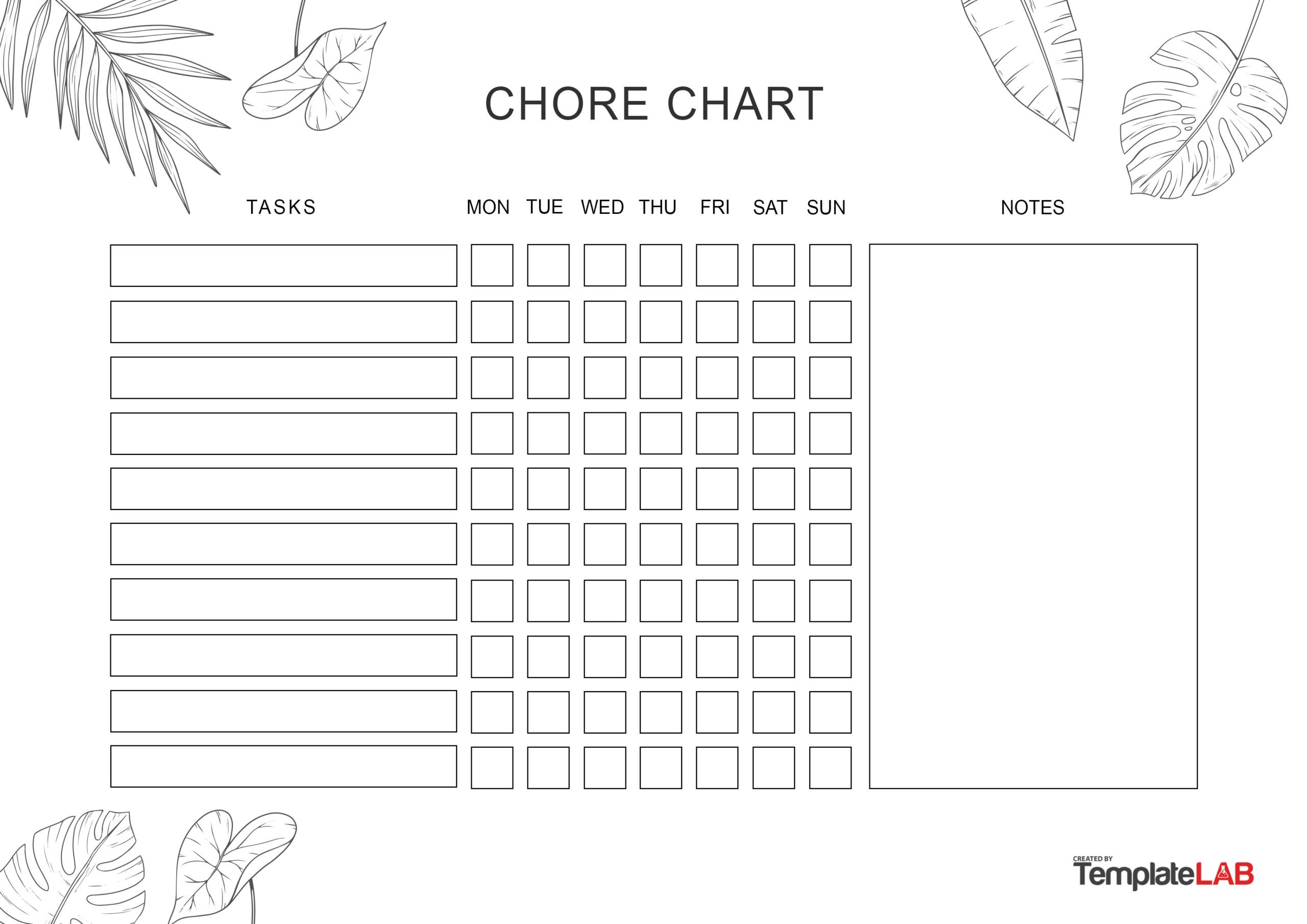 cute printable chore charts