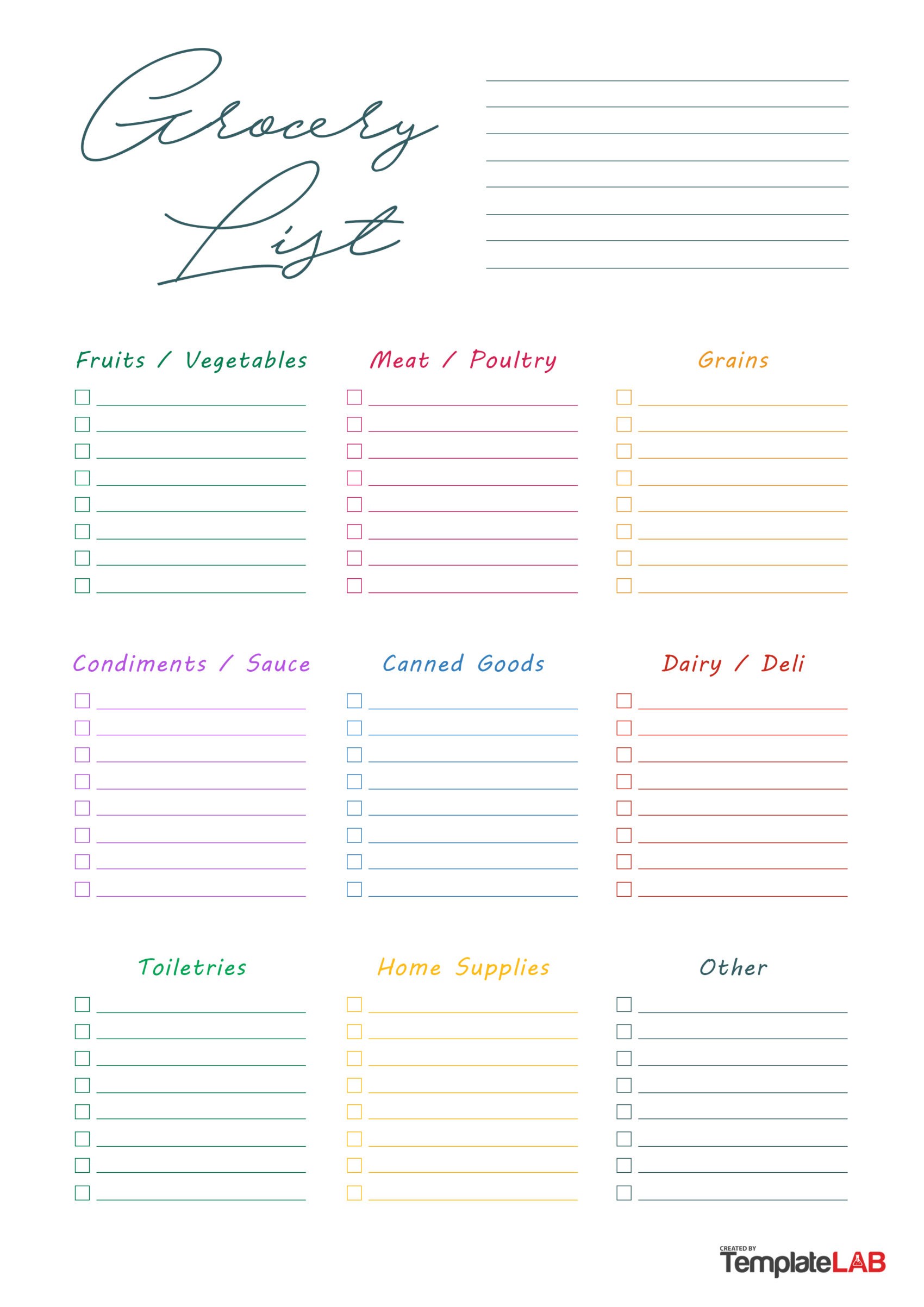 24 Printable Grocery List Templates (+Shopping Lists)