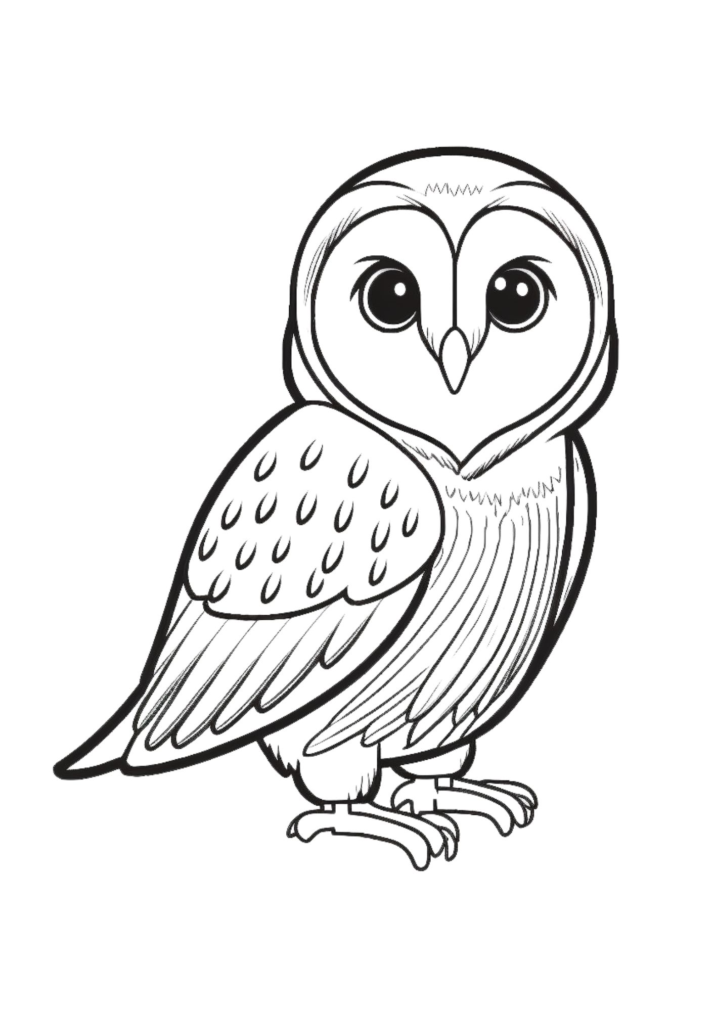 Premium Vector | Cute owl in scandinavian style Kid animal print