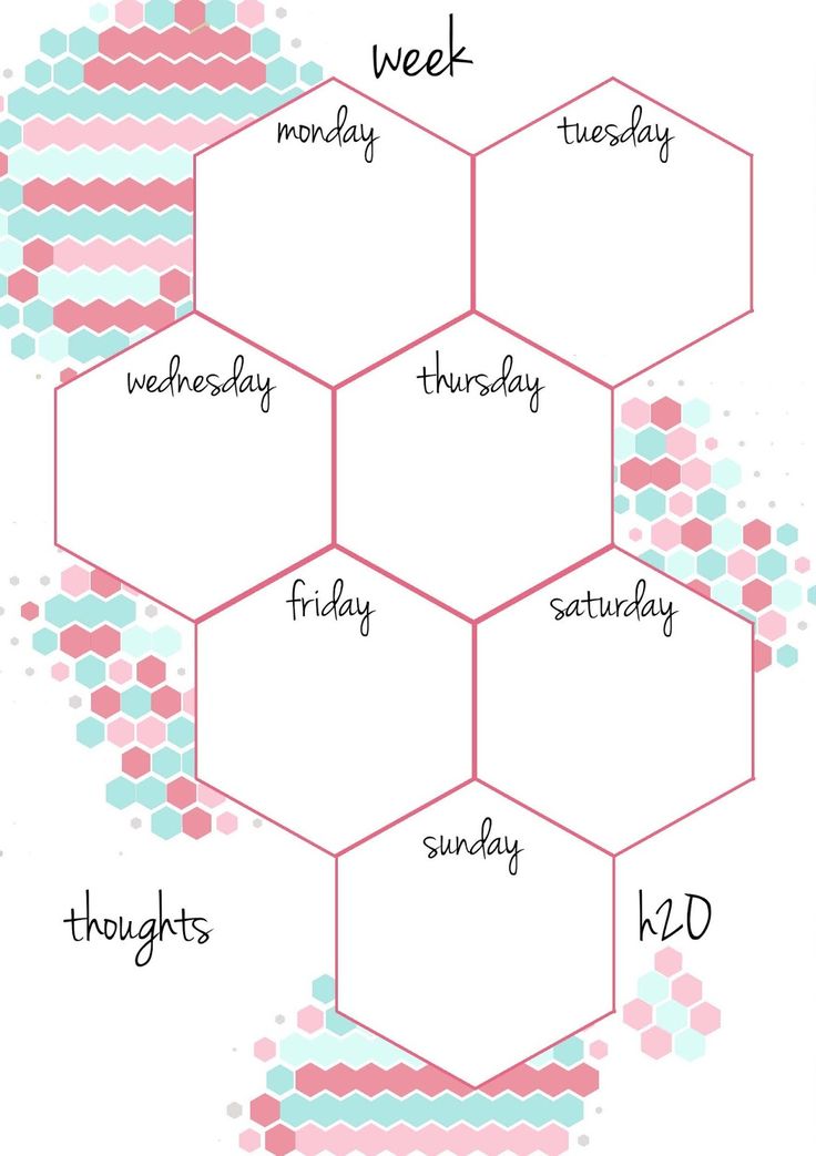 cute printable weekly planner 2017