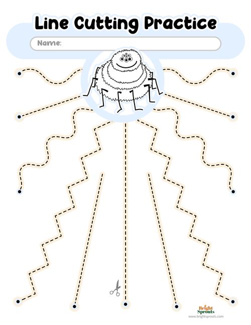 Fun Cutting Practice Worksheets to Build Scissor Skills Worksheets