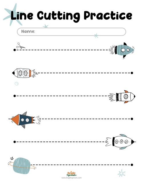 cutting worksheet for toddlers