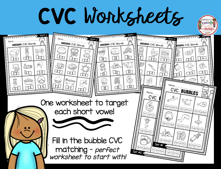 Free CVC Words Activities and Worksheets for Kindergarten ...