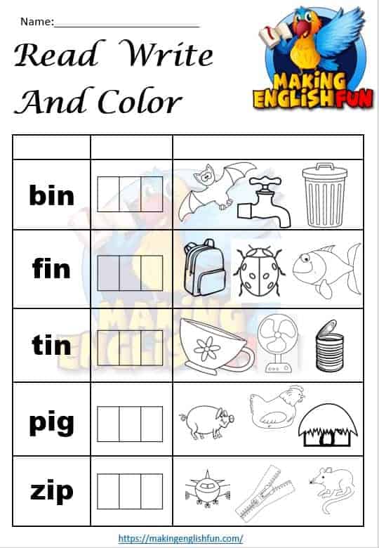 cvc free worksheet