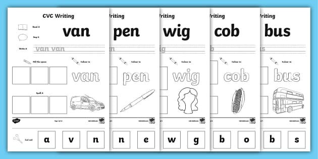 CVC Words Worksheet - Primary Resources (teacher made)