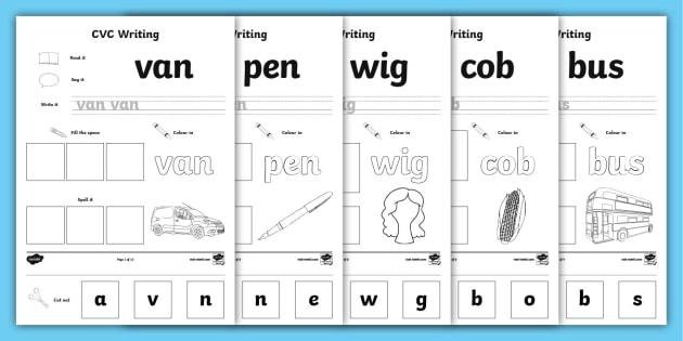 cvc word worksheet free