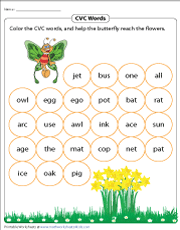 cvc word worksheet